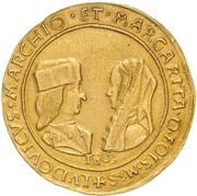 10 Scudi - Ludovico II and Margherita di Foix obverse image