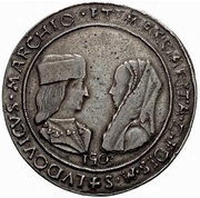1 Thaler - Ludovico II and Margherita di Foix obverse image