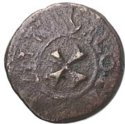 Minuto - Carlo V Alghero mint, Italy, 1516-1556 reverse image