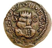 3 Cagliarese - Carlo II obverse image