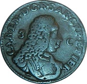 3 Cagliaresi - Carlo Emanuelle III obverse image