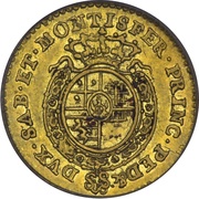 ¼ Doppia - Charles Emmanuel III, Italy, 1755-1757 reverse image