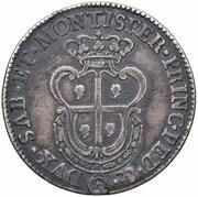 ½ Scudo - Charles Emmanuel III, Italy, 1768-1772 reverse image