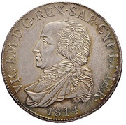 ½ Scudo - Victor Emmanuel I obverse image