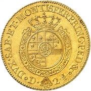 2½ Doppia - Charles Emmanuel III, Italy, 1755-1758 reverse image