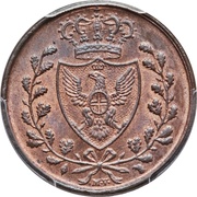 3 Centesimi - Carlo Felice obverse image