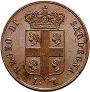 3 Centesimi - Carlo Alberto obverse image