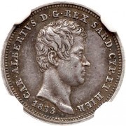25 Centesimi - Carlo Alberto obverse image