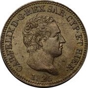 50 Centesimi - Carlo Felice obverse image