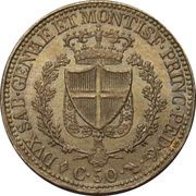 50 Centesimi - Carlo Felice, Italy, 1823-1831 reverse image