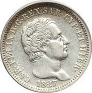 1 Lira - Carlo Felice obverse image