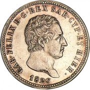2 Lire - Carlo Felice obverse image