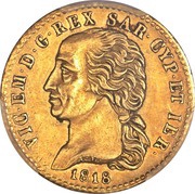 20 Lire - Victor Emmanuel I obverse image