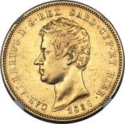50 Lire - Carlo Alberto obverse image