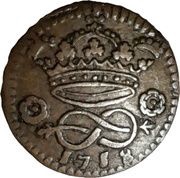 2 Denari - Victor Amadeus II, Italy, 1717-1718 reverse image