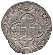 1 Soldo - Emanuele Filiberto 2nd type, Italy, 1563-1581 reverse image