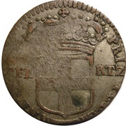 5 Soldi - Victor Amadeus II 2nd type, Italy, 1700-1709 reverse image