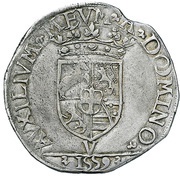 Testone - Emanuele Filiberto Type 1, Italy, 1559-1561 reverse image