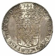 1 Lira - Victor Amadeus II, Italy, 1717-1718 reverse image