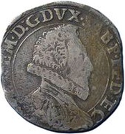 2 Fiorini - Charles Emmanuel I 3rd type obverse image