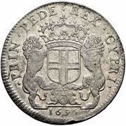 1 Scudo Bianco - Victor Amadeus II, Italy, 1690-1695 reverse image