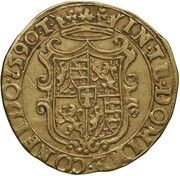 1 Doppia - Charles Emmanuel I, Italy, 1586-1601 reverse image