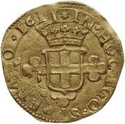1 Doppia - Charles Emmanuel I the Great, Italy, 1610-1611 reverse image