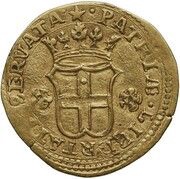 1 Doppia - Charles Emmanuel I the Great, Italy, 1619 reverse image