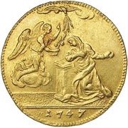 4 Zecchini - Charles Emmanuel III, Italy, 1745-1747 reverse image
