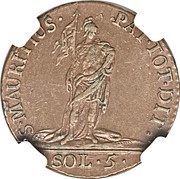 5 Soldi - Victor Amadeus III reverse image