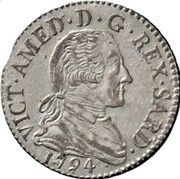20 Soldi - Victorio Amedeo III obverse image