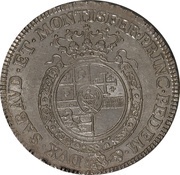 ¼ Scudo - Charles Emmanuel III reverse image