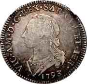 ¼ Scudo - Victor Amadeus III obverse image
