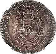 ¼ Scudo - Victor Amadeus III reverse image