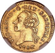 ½ Doppia - Victor Amadeus III obverse image