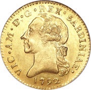1 Doppia - Victor Amadeus III obverse image