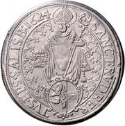 1 Thaler Madonna - Paris von Lodron, Austria, 1624 reverse image