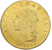 1 Doppia - Charles Emmanuel IV obverse image