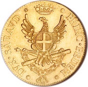 2½ Doppie - Victor Amadeus III, Italy, 1786 reverse image