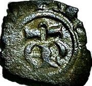 Denaro - Manfred M gothic with cross obverse image