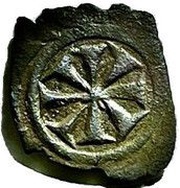 Denaro - Manfred M gothic with cross, Italy,  reverse image