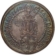 1 Thaler - Guidobald von Thun, Austria, 1654-1668 reverse image