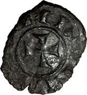 Denaro - Manfredo "S", Italy, 1258-1266 reverse image
