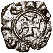1 Denaro - Manfredi, Italy, 1258-1266 reverse image