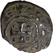 Denaro - Manfredi -omega M, Italy, 1258-1266 reverse image