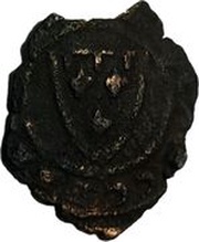 1 Denaro - Carlo I d'Angio coat of arms, Italy, 1266-1282 reverse image