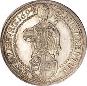 1 Thaler - Johann Ernst von Thun, Austria, 1687-1709 reverse image