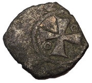 1 Denaro - Lodovico d'Aragona, Italy, 1342-1355 reverse image
