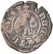 Denaro - Vicariato, Italy, 1370-1380 reverse image