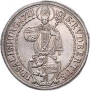 1 Thaler - Franz Anton von Harrach, Austria, 1709-1711 reverse image